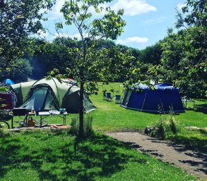 Camp site at SHARE Discovery Village, Lisnaskea